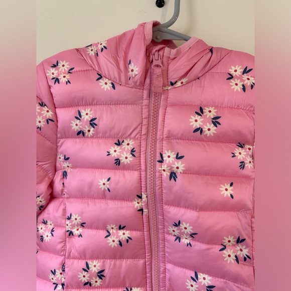 Jumping Beans Baby/Toddler Girls Pink Daisy Light Puffer NWT Various Sizes - Picture 5 of 8